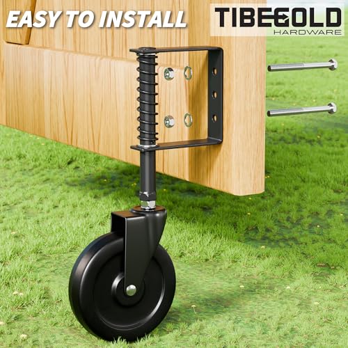 TIBEGOLD 5 Spring-Loaded Gate Caster Durable and Versatile Outdoor Solution