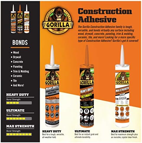 Gorilla Glue 8110003 Construction Adhesive 9OZ