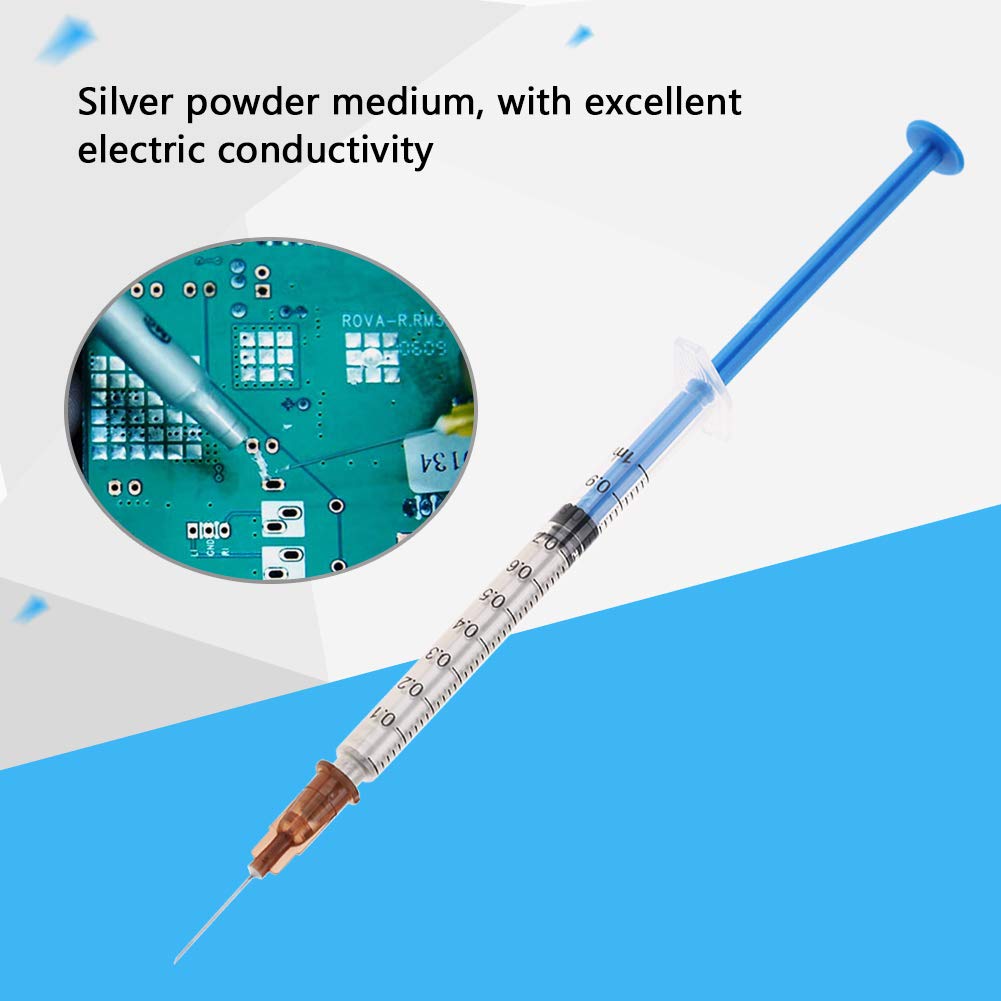 Walfront Silver Thermal Paste Glue for Keyboard PCB Repair