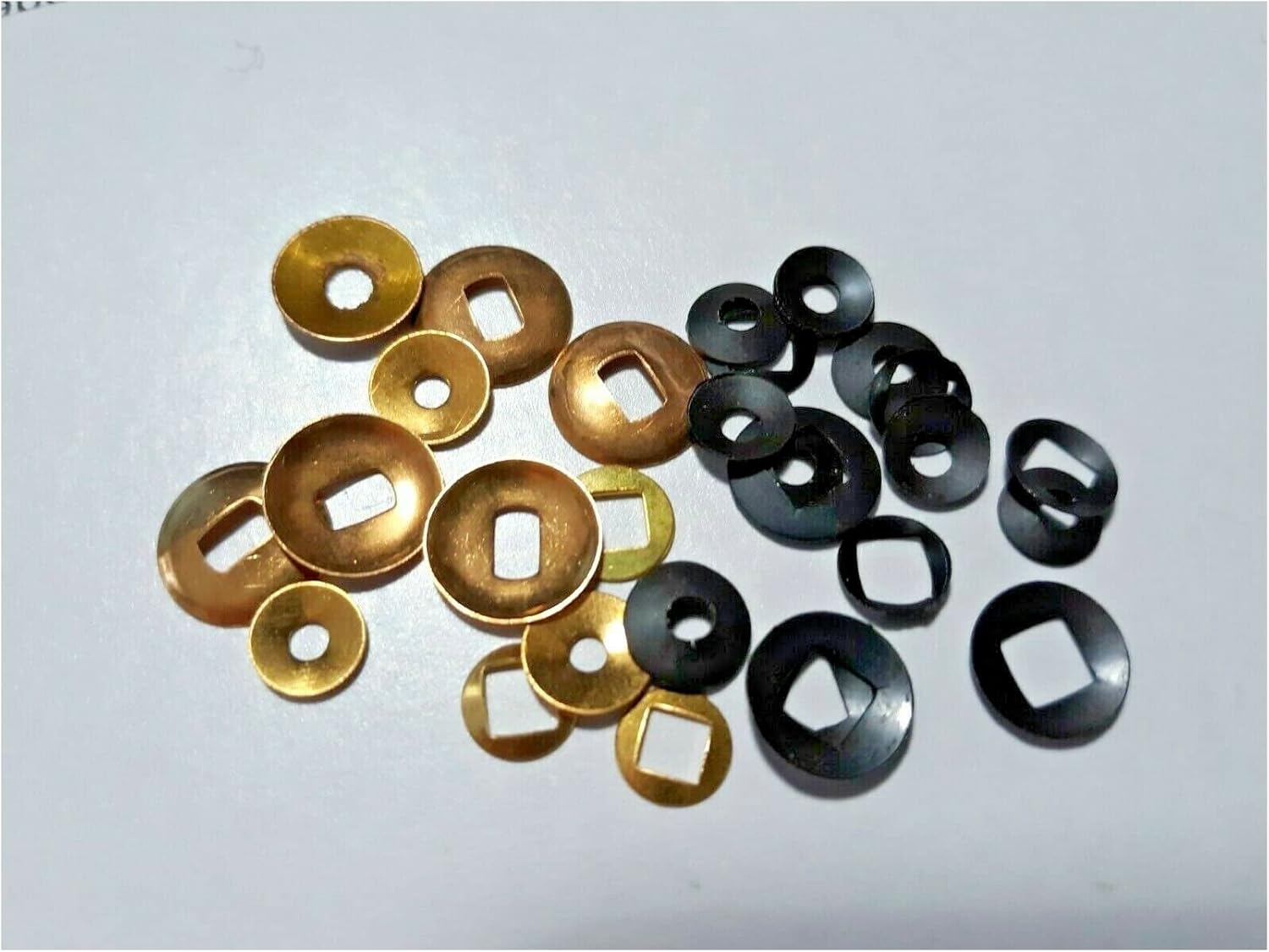 Solid Brass Clock Hand Washers Assortment