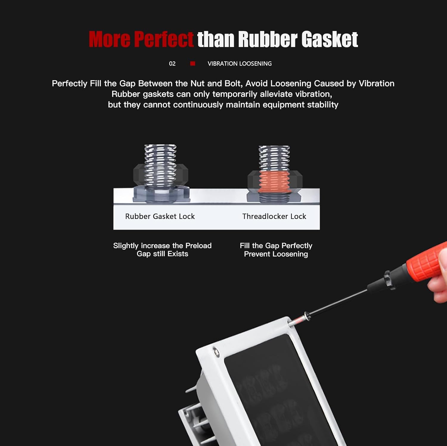 ESKONKE Blue Thread Locker Secure Long-Lasting