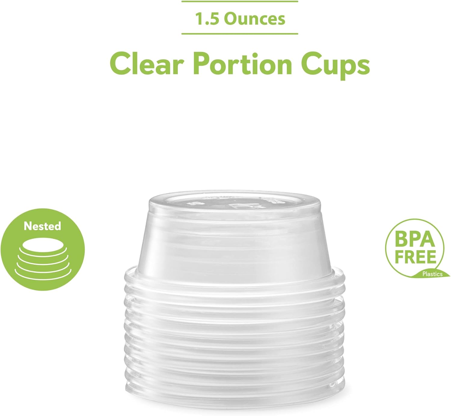 Elegant 15 oz 200 Cups Clear Dishposable