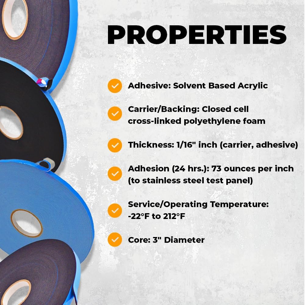 Performing Double Sided Foam Tape for High End Applications