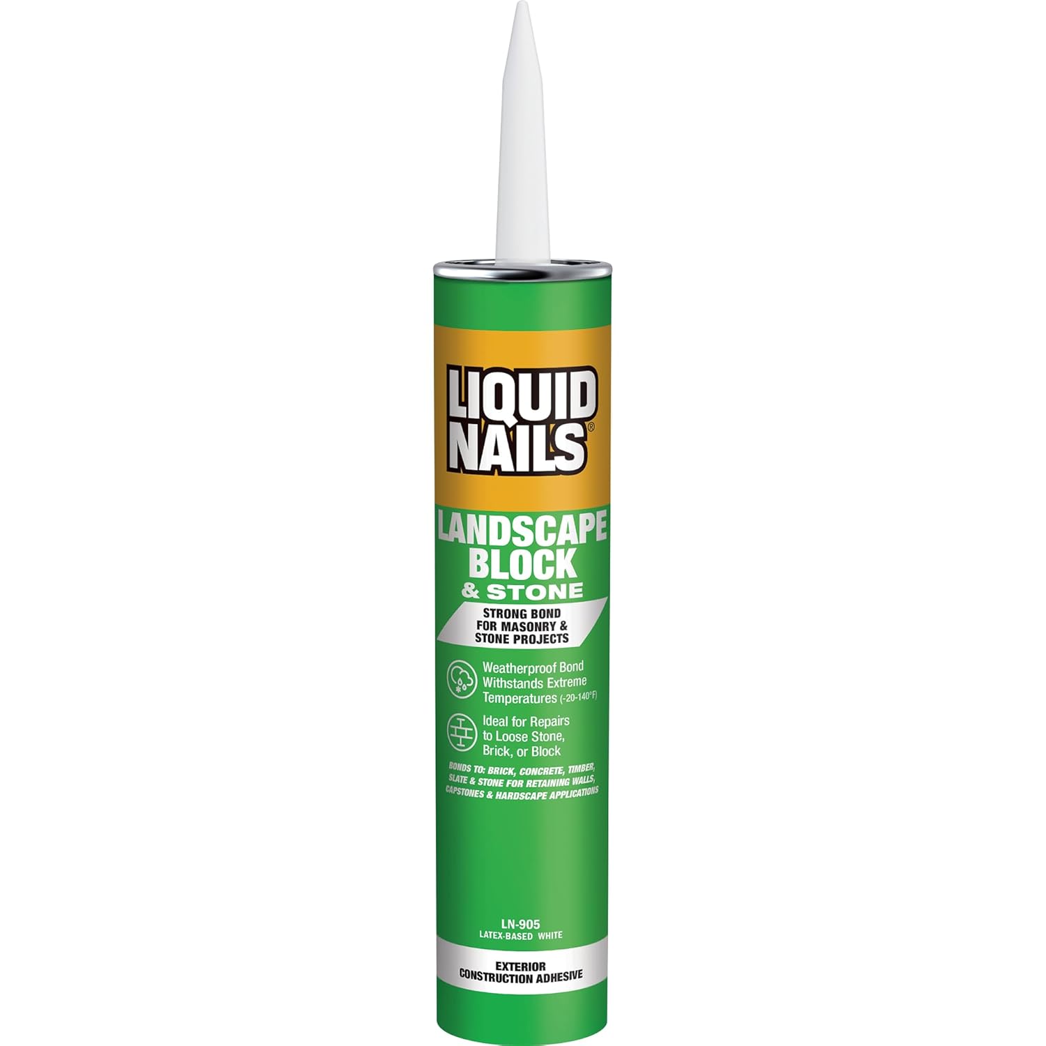 Liquid Nails 10oz Landscape Block Adhesive LN905 Low VOC 10oz