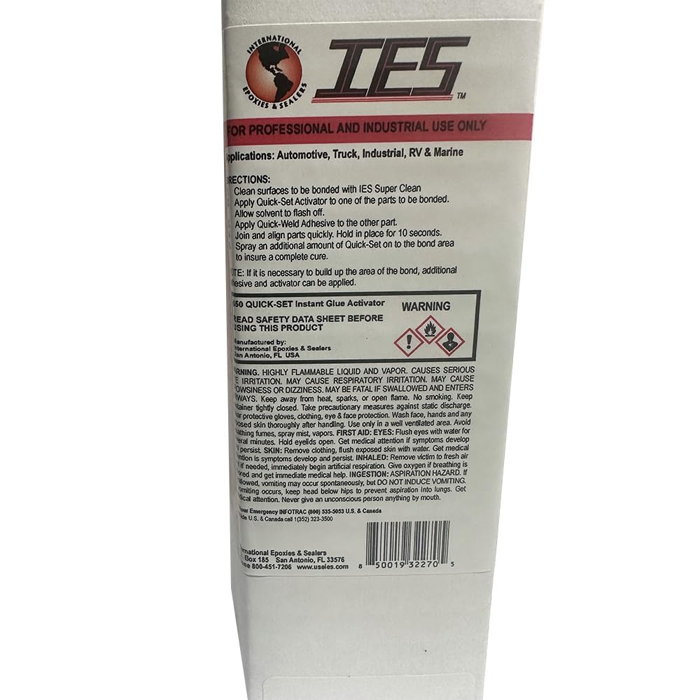 IES 650 Quick-Set Instant Glue Activator Spray