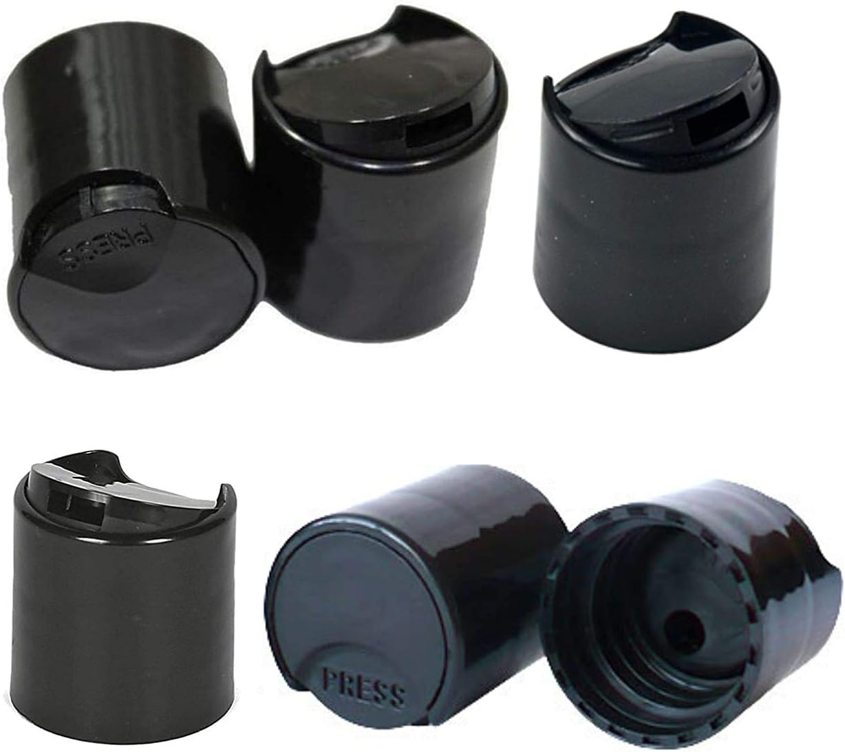 FanBell 24410 Dispensing Smooth Disc Top Closures Replacement for Squeeze Bottles