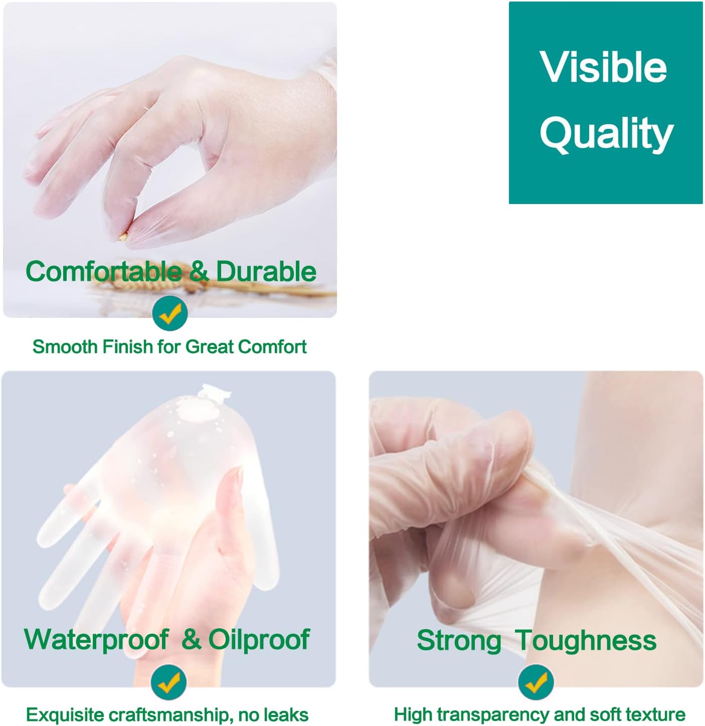Durable Latex-Free Gloves for Kitchen Cleaning