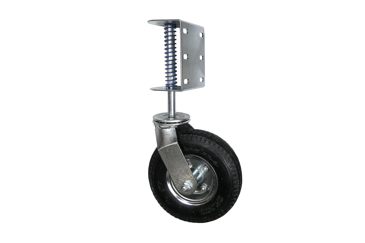 8-Inch Pneumatic Spring-Loaded Gate Caster 200-LB Load Capacity