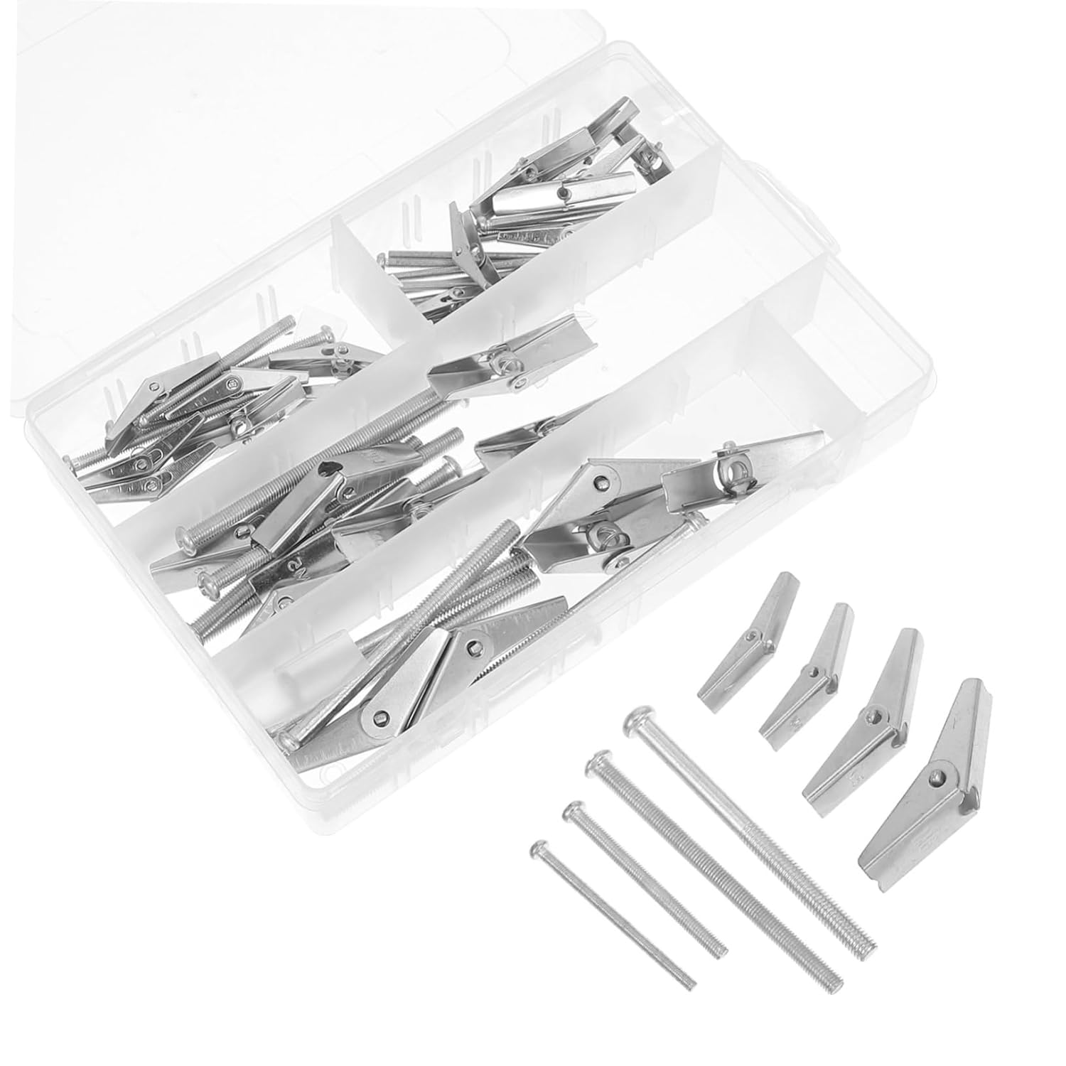 Secure Fastening with 32-Piece Military-Grade Metal Anchor Set