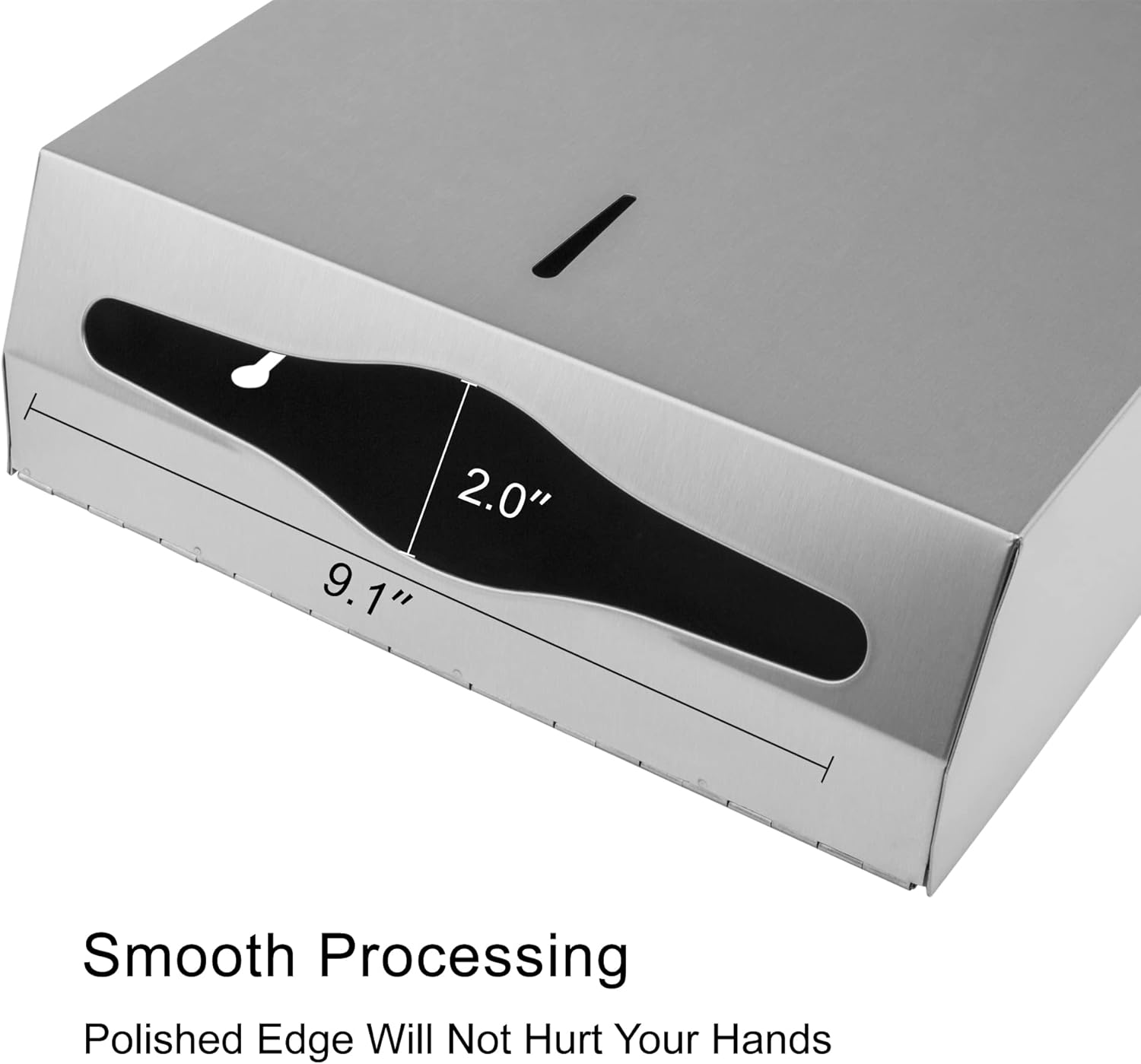 VANNSOO Tri-fold Stainless Steel Paper Towel Dispenser for Commercial Use