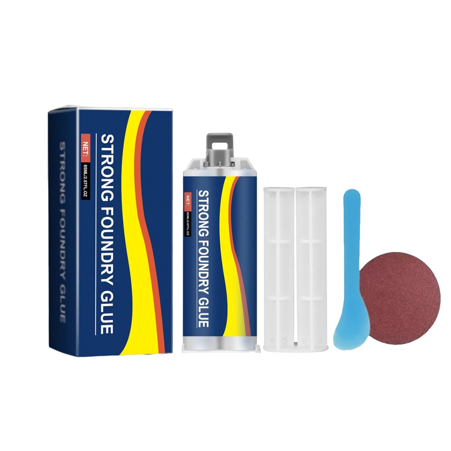Three-Piece Strong Foundry Glue for Metal Repair