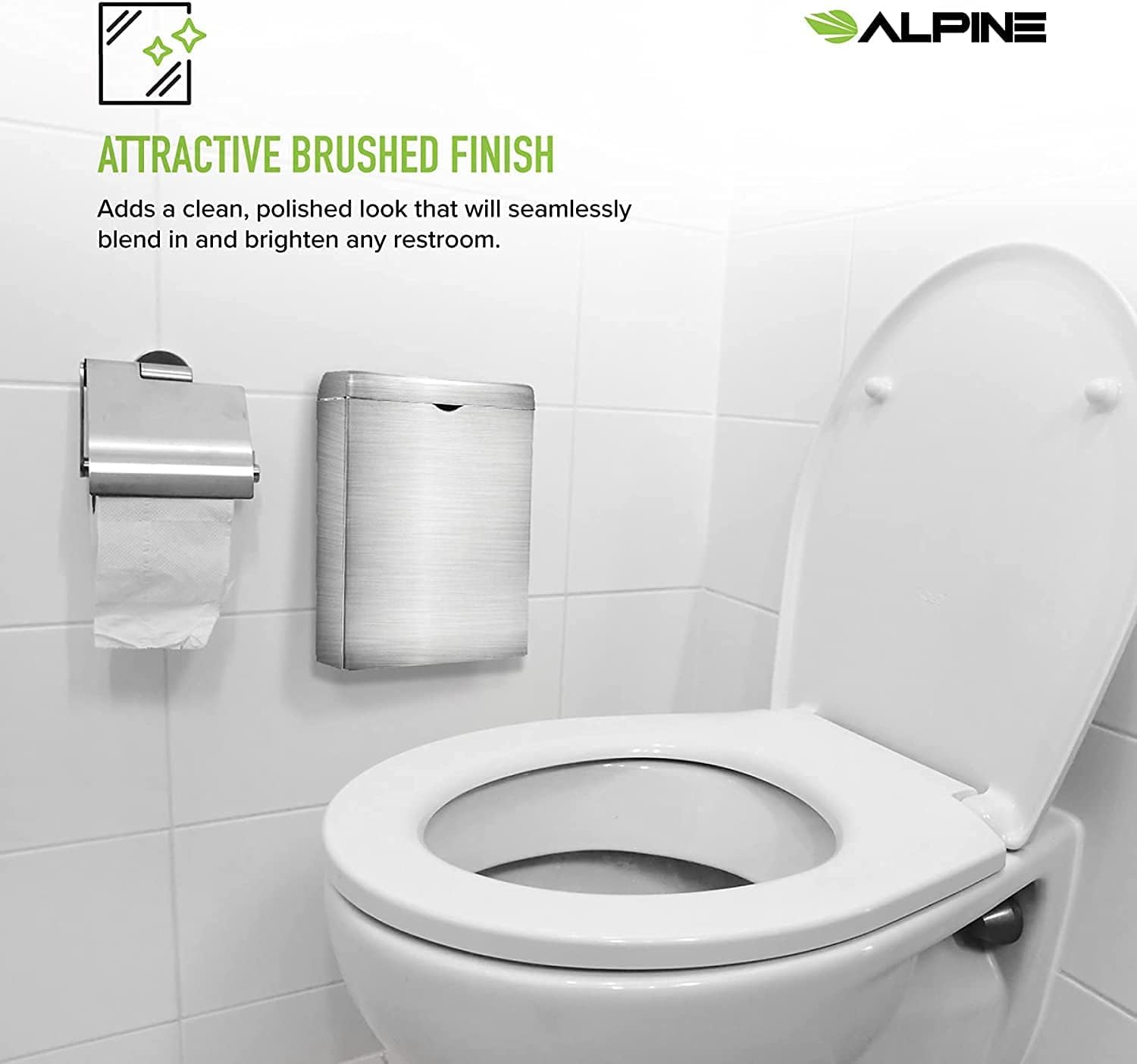 Wall-Mounted Sanitary Napkin and Tampon Holder
