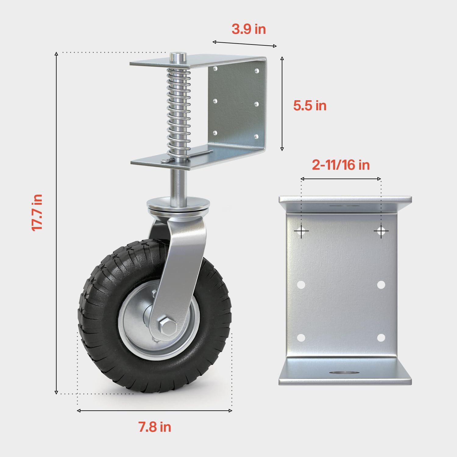 Effortless Gate Wheel for Heavy-duty Use