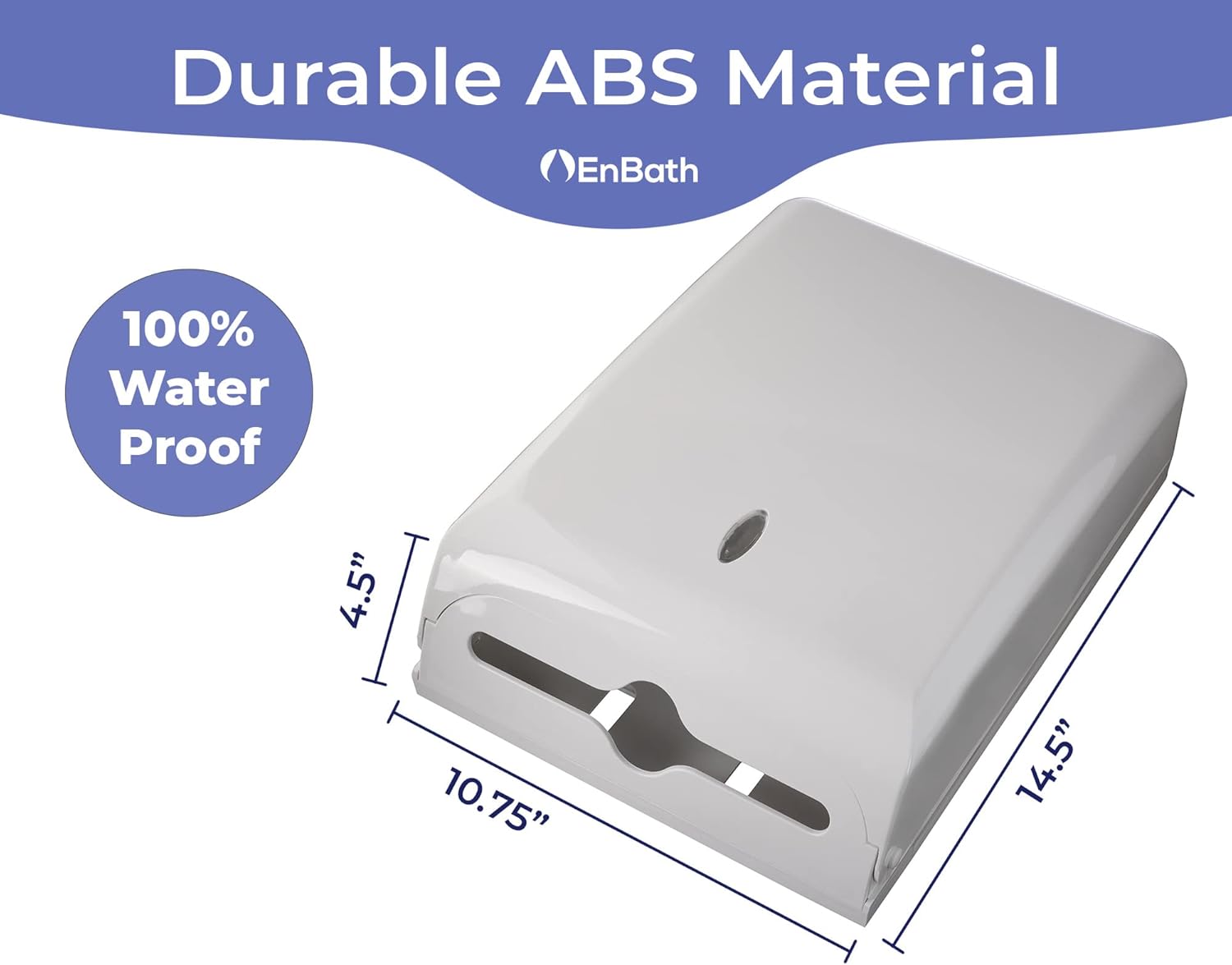EnBath Commercial Paper Towel Dispenser Wall-Mounted 500 Madd