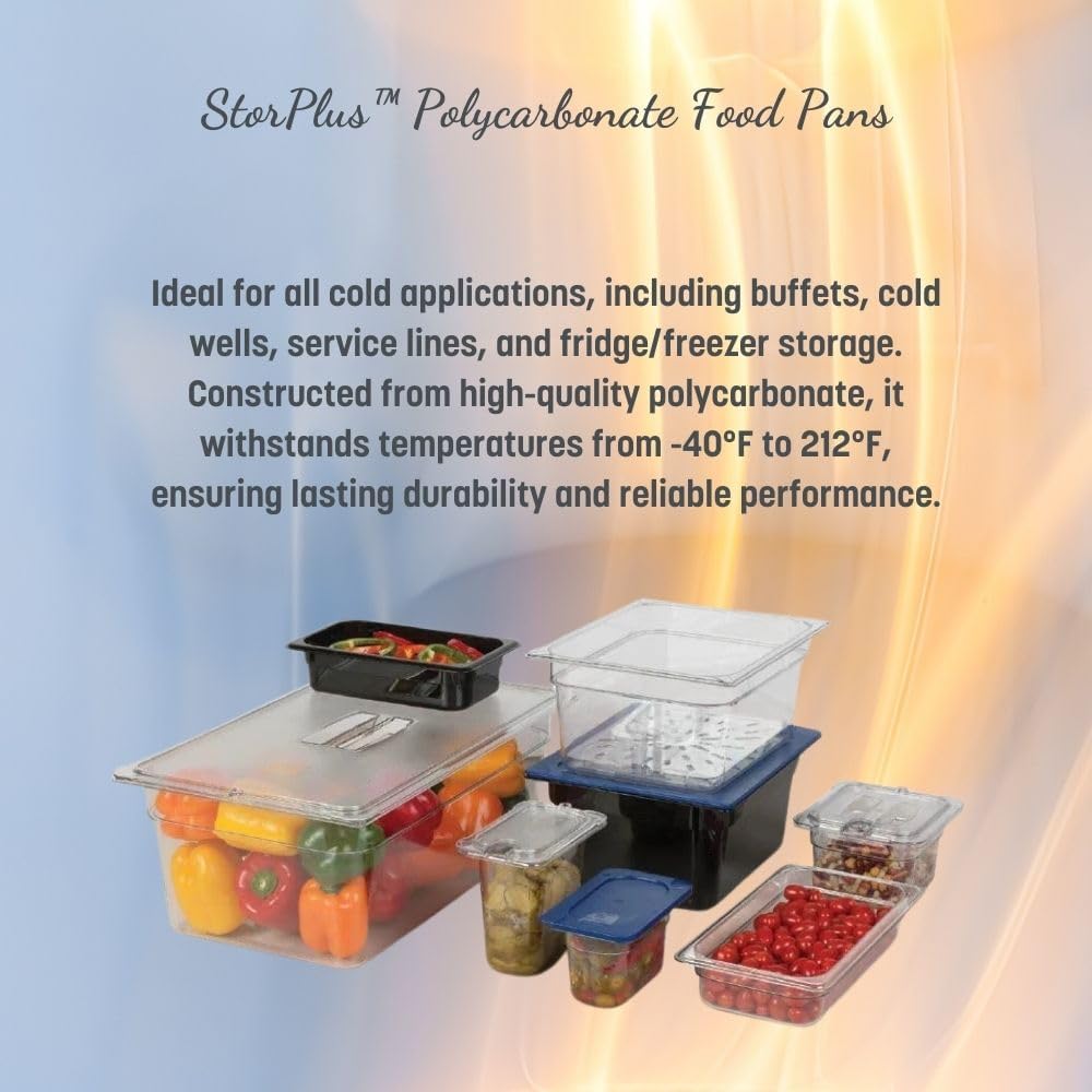 Carlisle FoodService Products Spoonable Food Pan with Polycarbonate