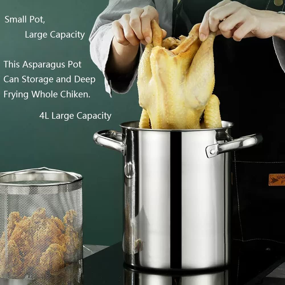DAOUXIAOSPStainless Steel Asparagus Pot 4L
