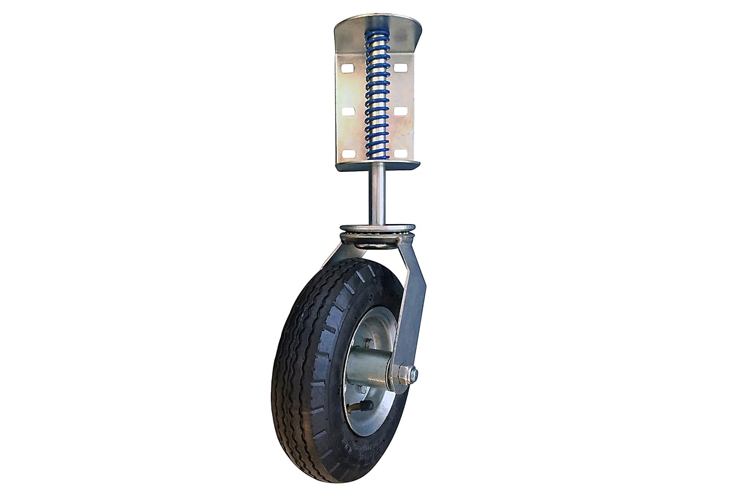 8-Inch Pneumatic Spring-Loaded Gate Caster 200-LB Load Capacity