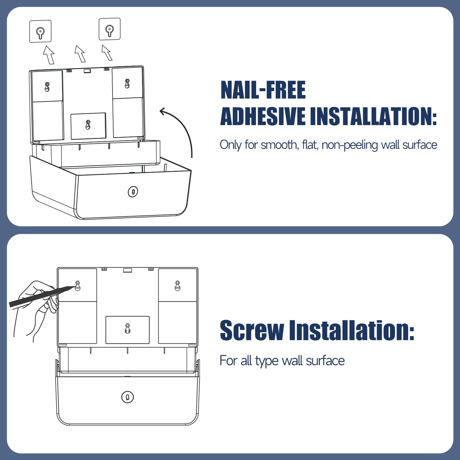 AIKE Wall Mount Paper Towel Dispenser
