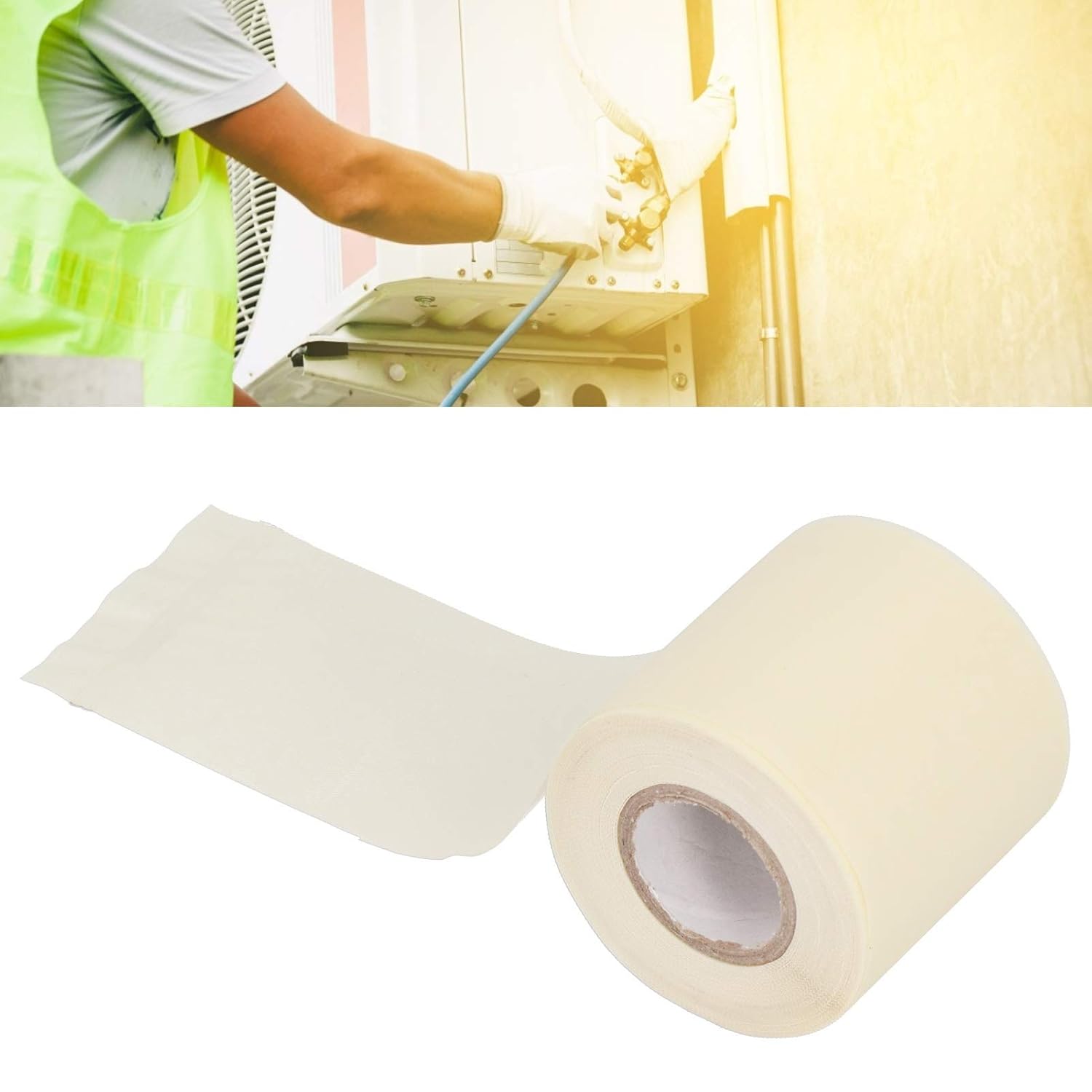 Mini Split Tape Insulation Wrapper for Air Conditioners 6cm Wide Beige