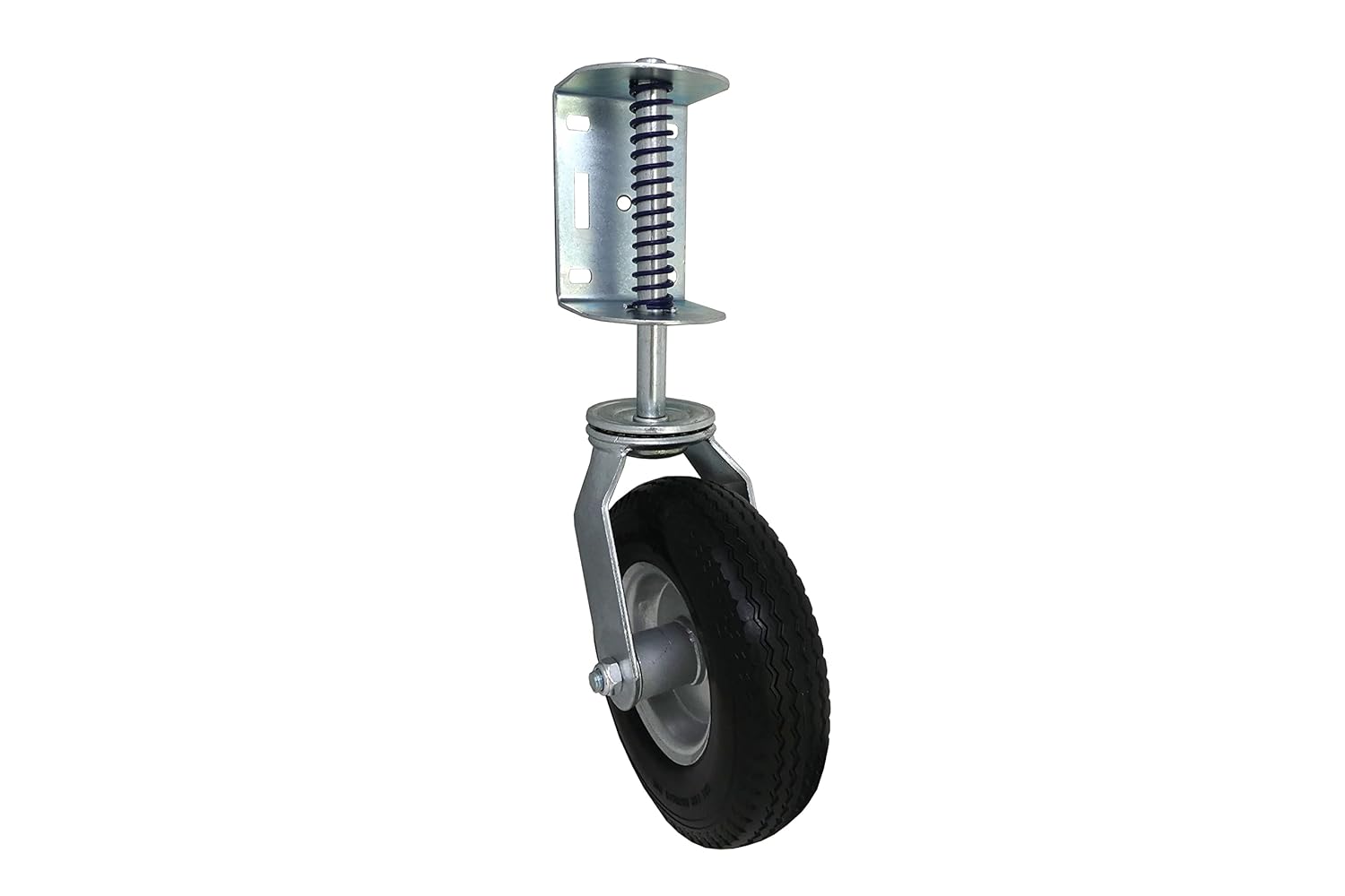 Durable Heavy Duty Gate Caster 220-LB Load Capacity 8-Inch Wheels Black