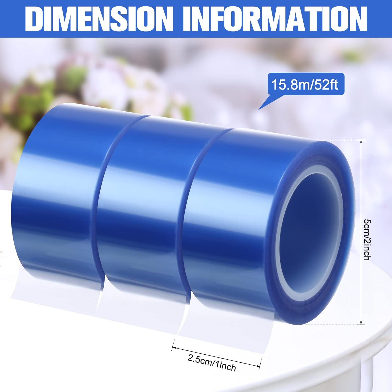 Jadive 10 Rolls Perfect Heat Transfer Tape for Crafts and More
