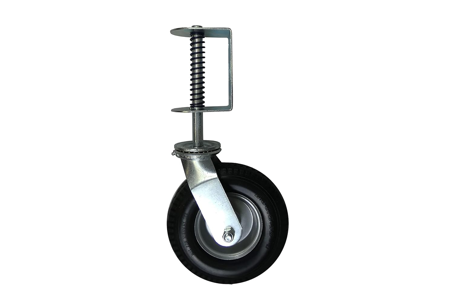 Durable Heavy Duty Gate Caster 220-LB Load Capacity 8-Inch Wheels Black