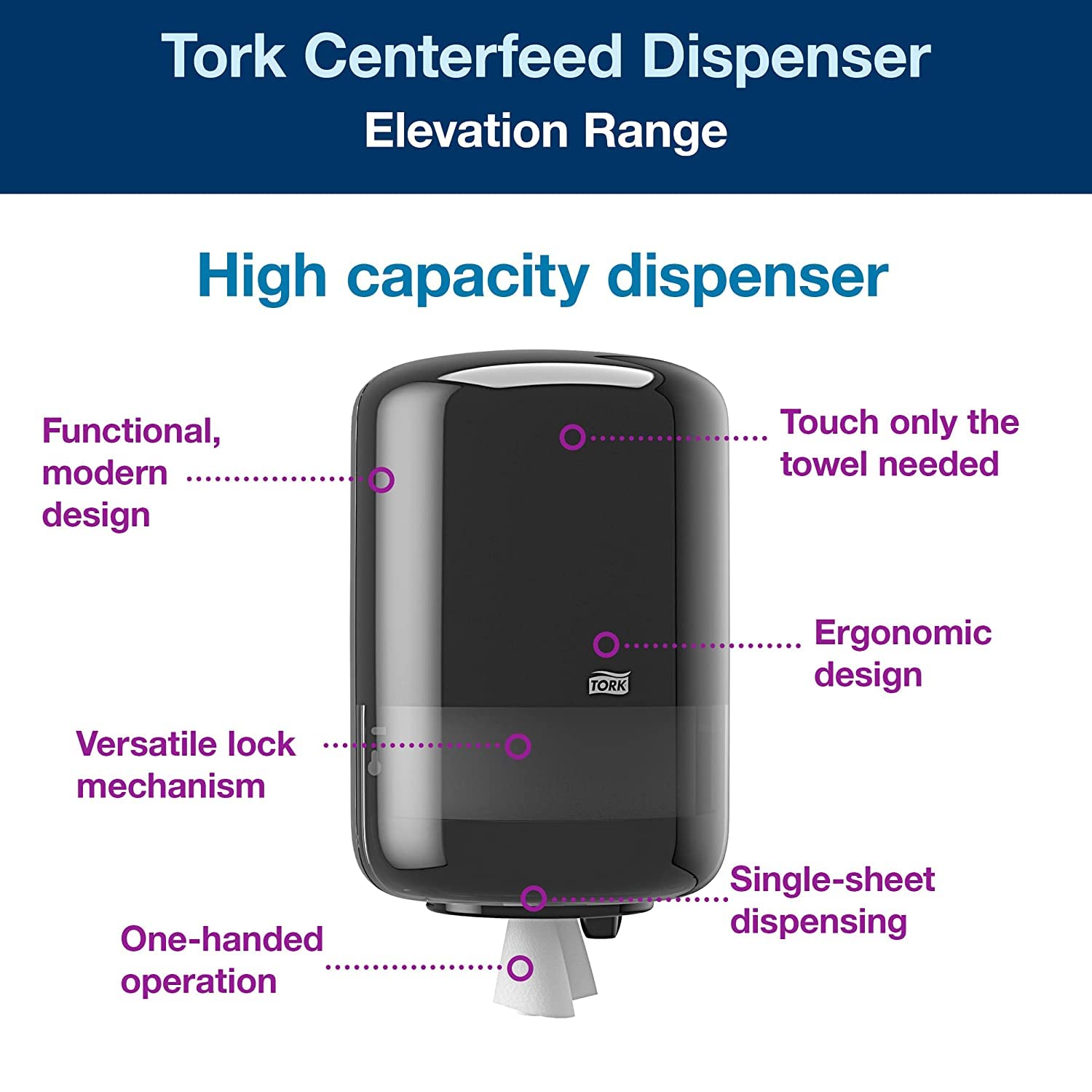 Tork Centerfeed Dispenser Red Smoke M2