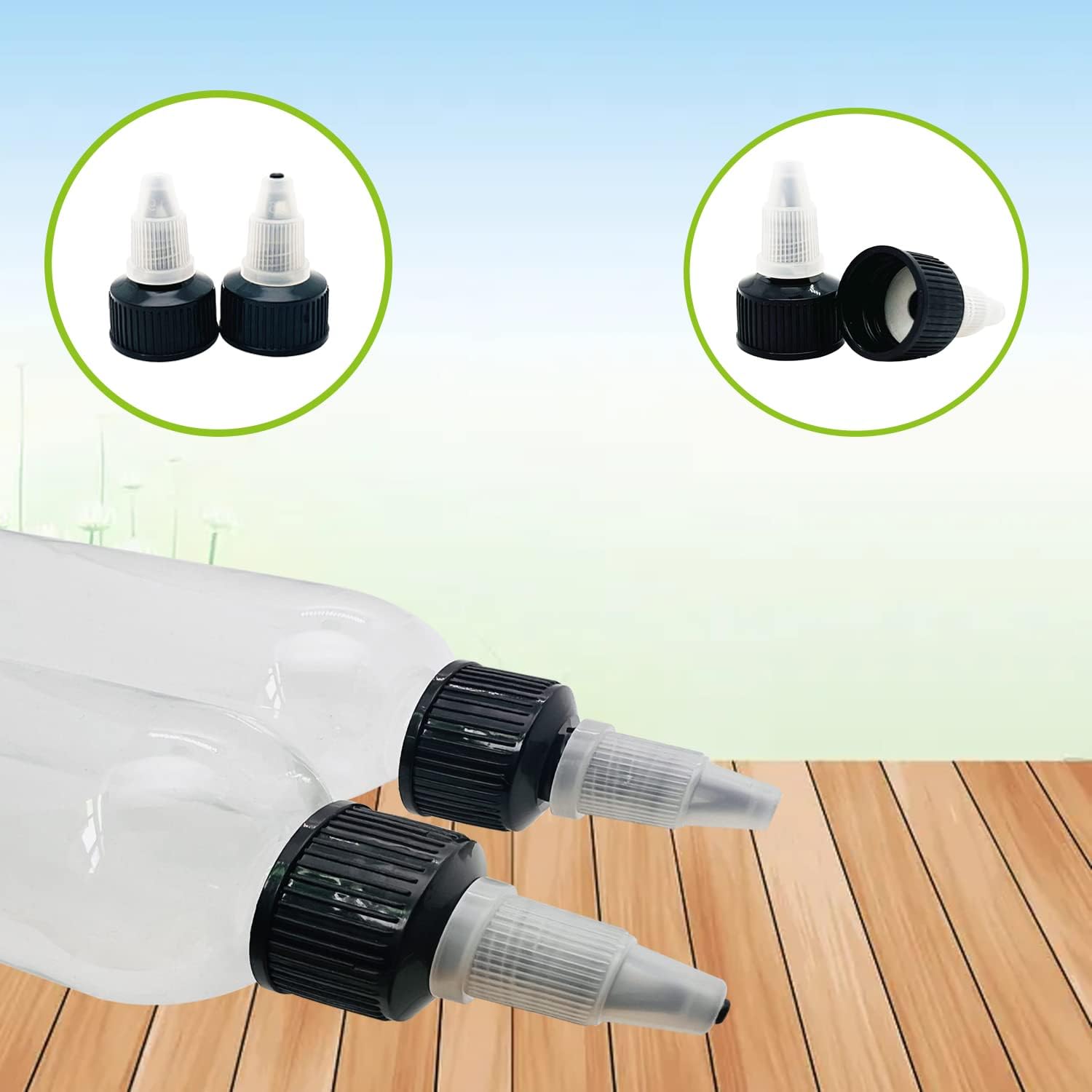 6-Piece 4oz Dispensing Bottles for Lab