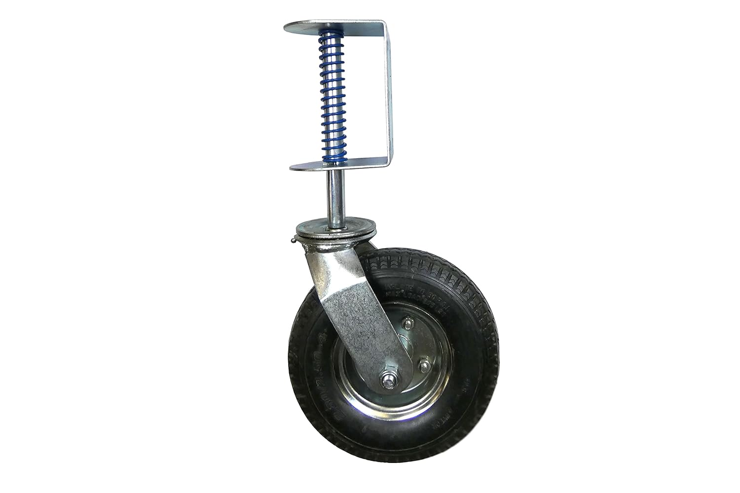 8-Inch Pneumatic Spring-Loaded Gate Caster 200-LB Load Capacity