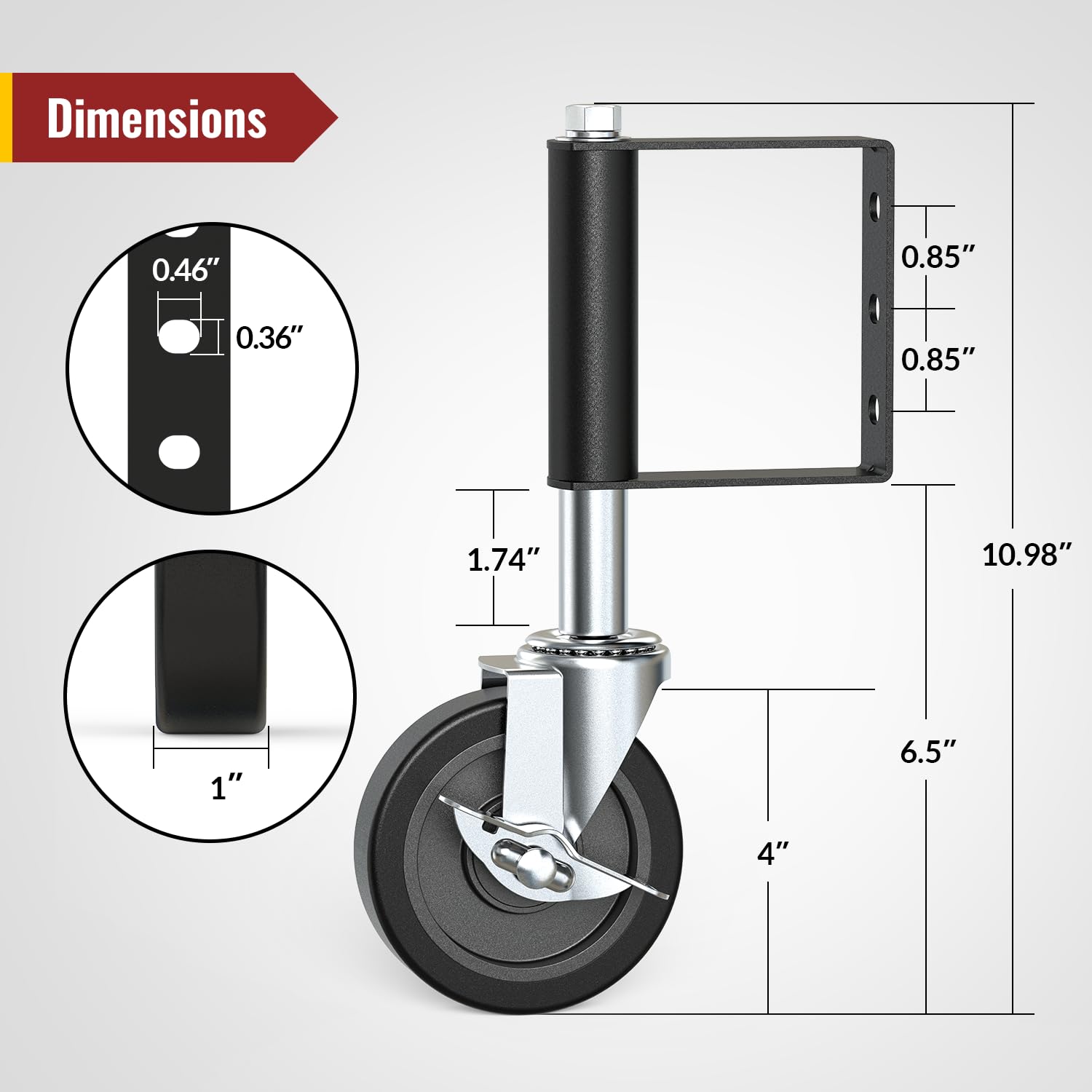 HOLKIE Heavy Duty Gate Wheels