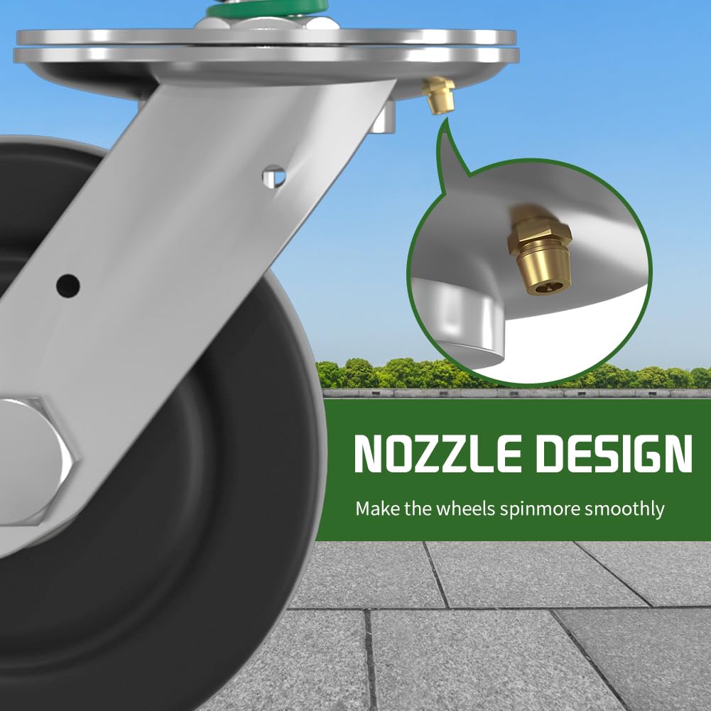 1400LB Durable Metal Gate Wheel Easy Install