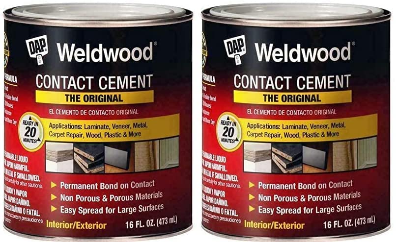 DAP Weld Wood Original Contact Cement 1-Pint - Premium Wood Adhesive