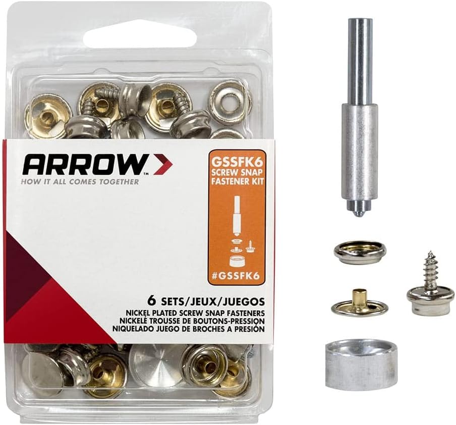 Durable Screw Snap Kit for Attaching fabrics and more