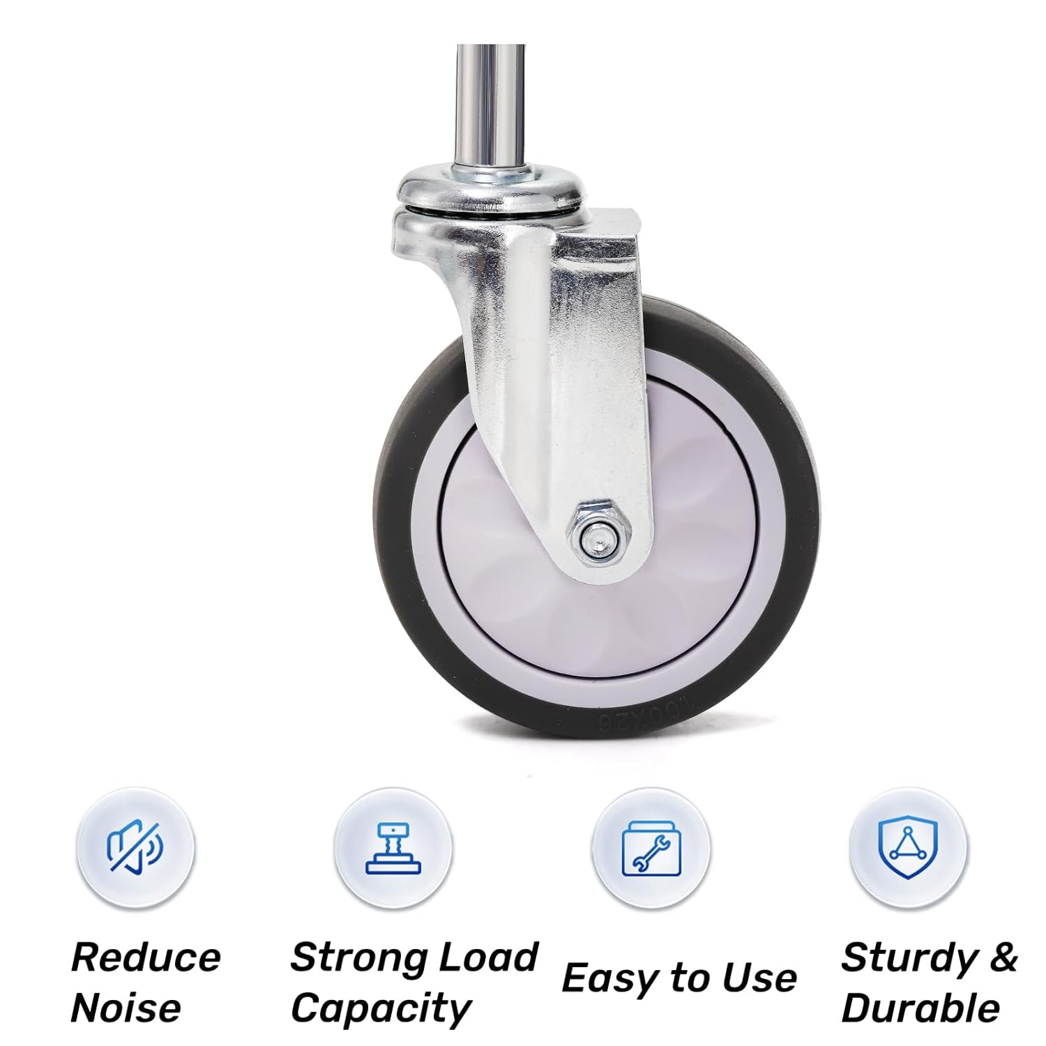 Heavy-Duty 220 lbs Capacity Easy to Use Gate Casters
