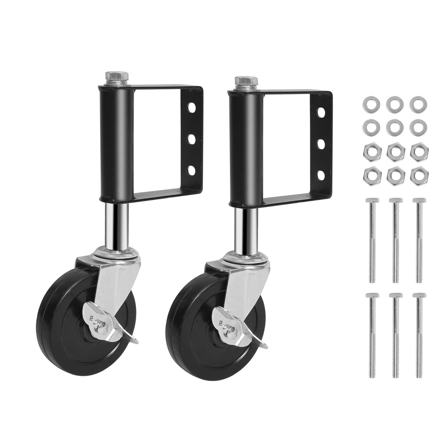2 Pack Spring Loaded Adjustable Gate Wheel