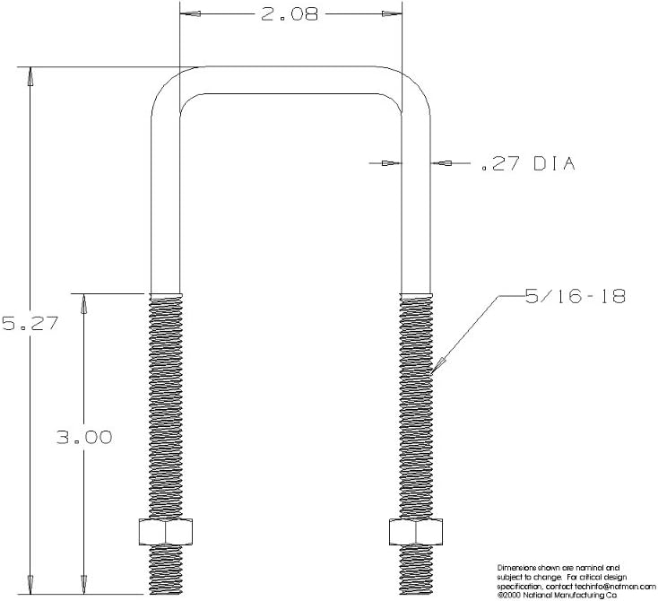 Premium 2192 Square U Bolts