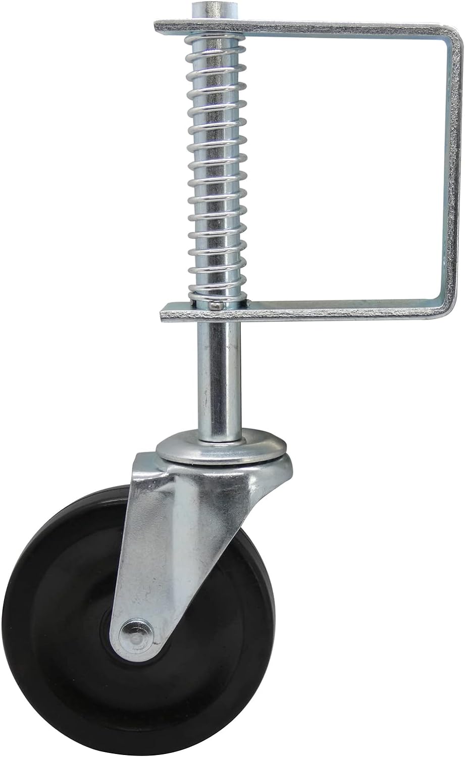 Shepherd 9785 Spring Loaded Gate Caster Black 4-Inch