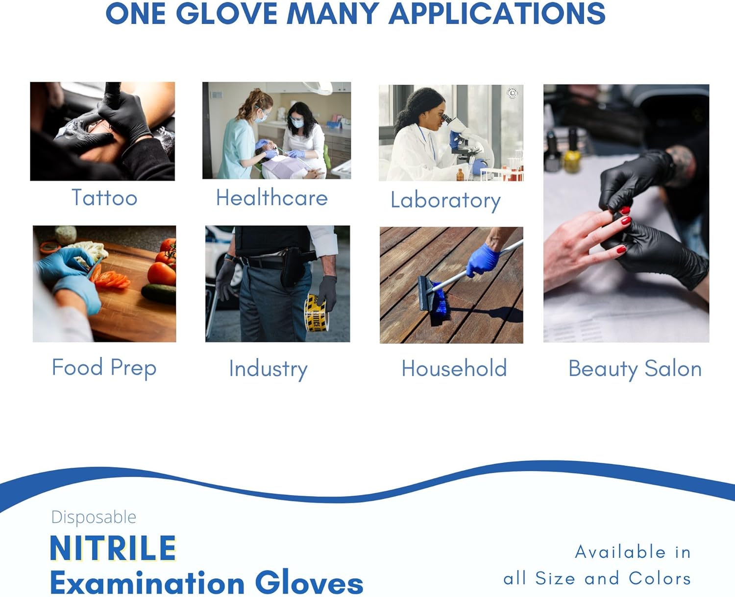Reliable Durable and Chemically Tested Nitrile Exam Gloves