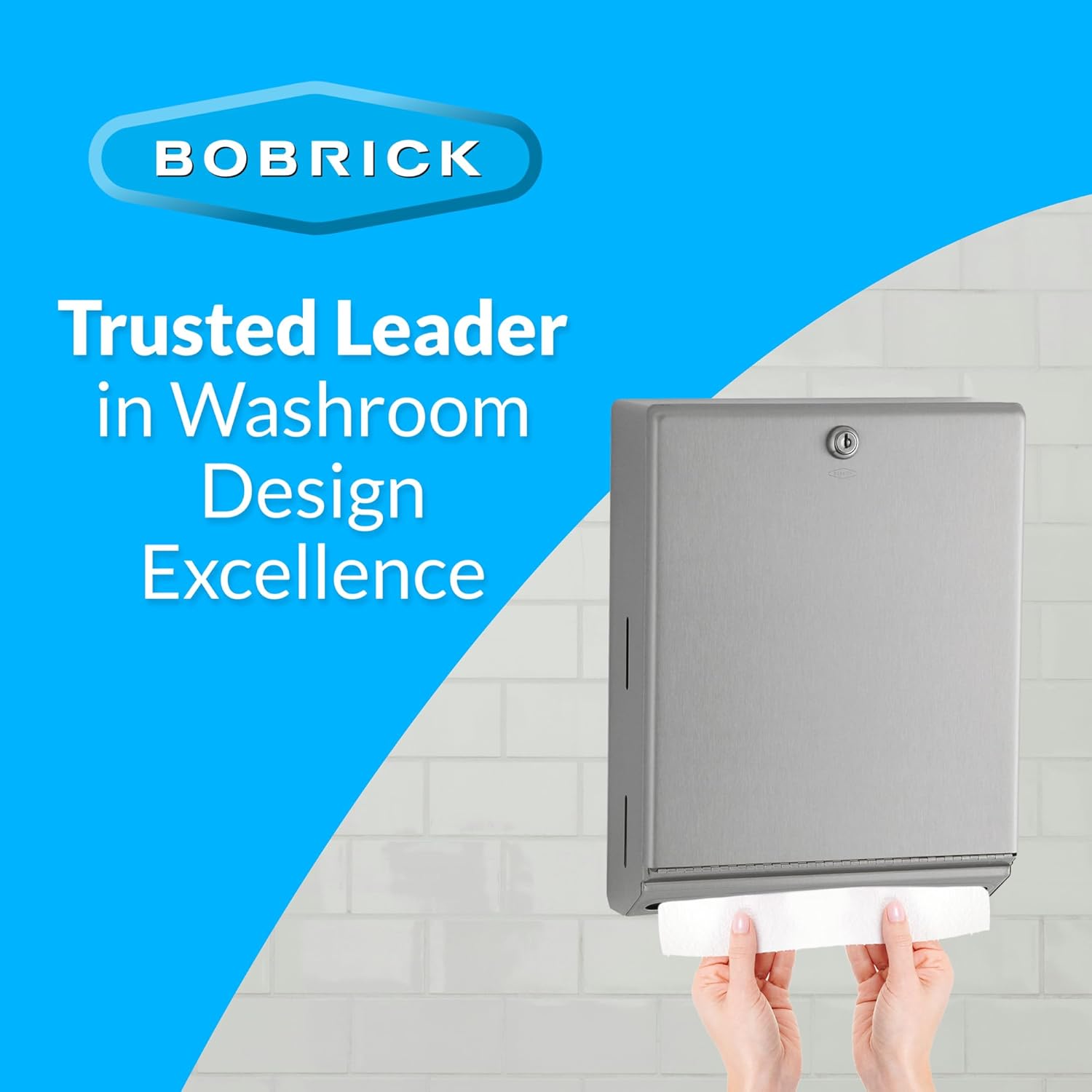 Bobrick B-262 C-Fold or Multifold Paper Towel Dispenser