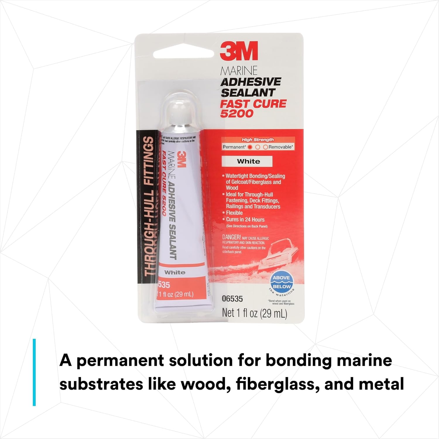 3M Marine Adhesive Sealant Fast-Cure Window Marine