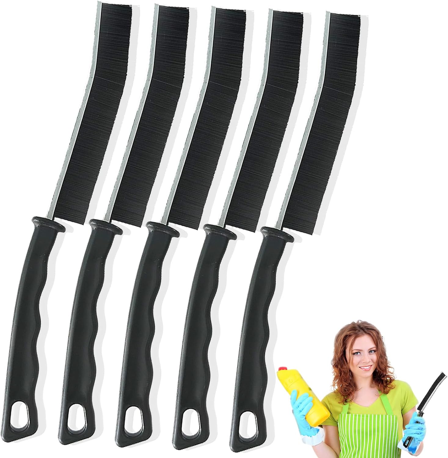 Bestylez 5PCS Crevice Cleaning Brush Durable Ergonomic
