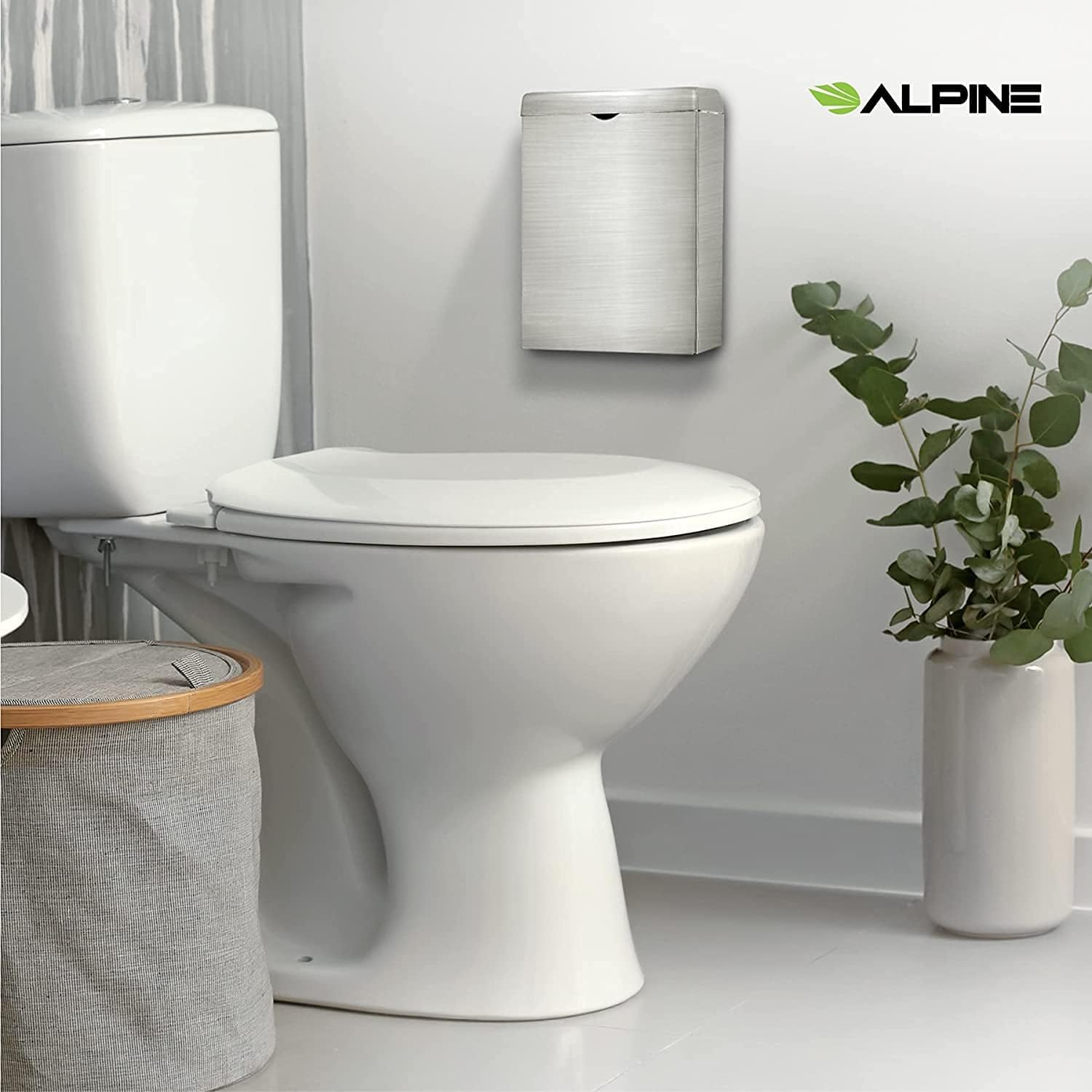 Wall-Mounted Sanitary Napkin and Tampon Holder