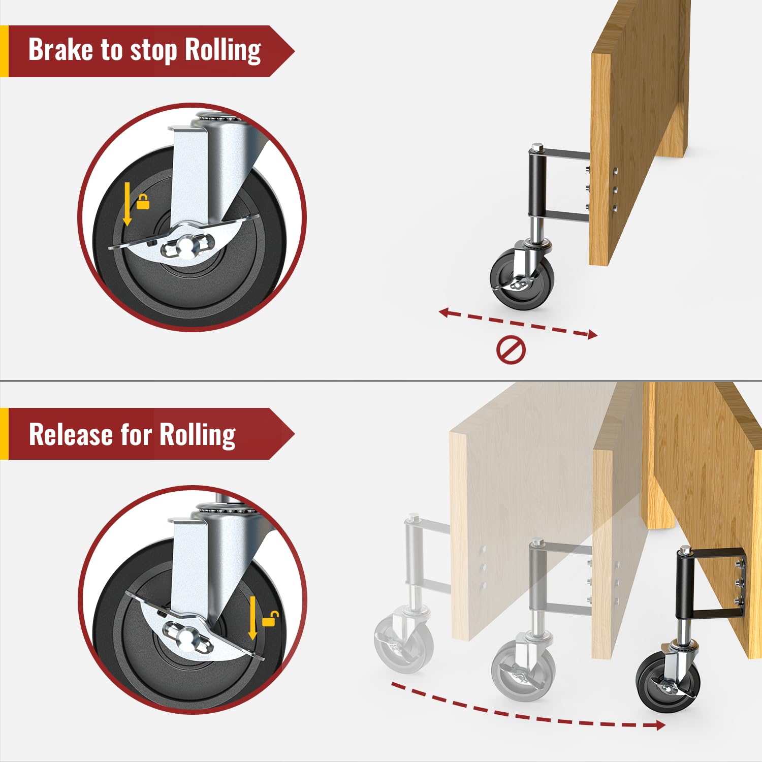 HOLKIE Heavy Duty Gate Wheels