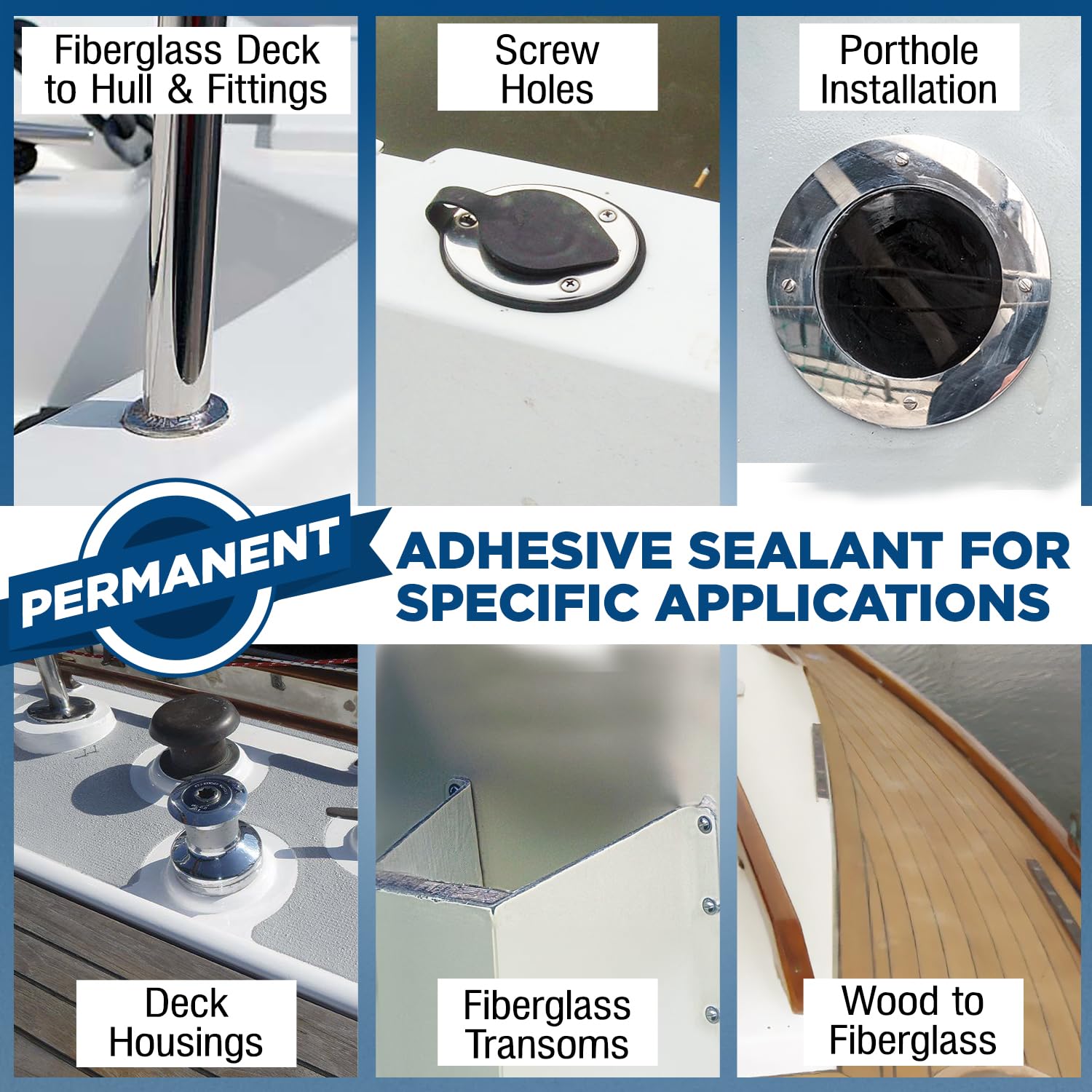 10 oz Marine Adhesive Sealant 5200 Fast Cure White