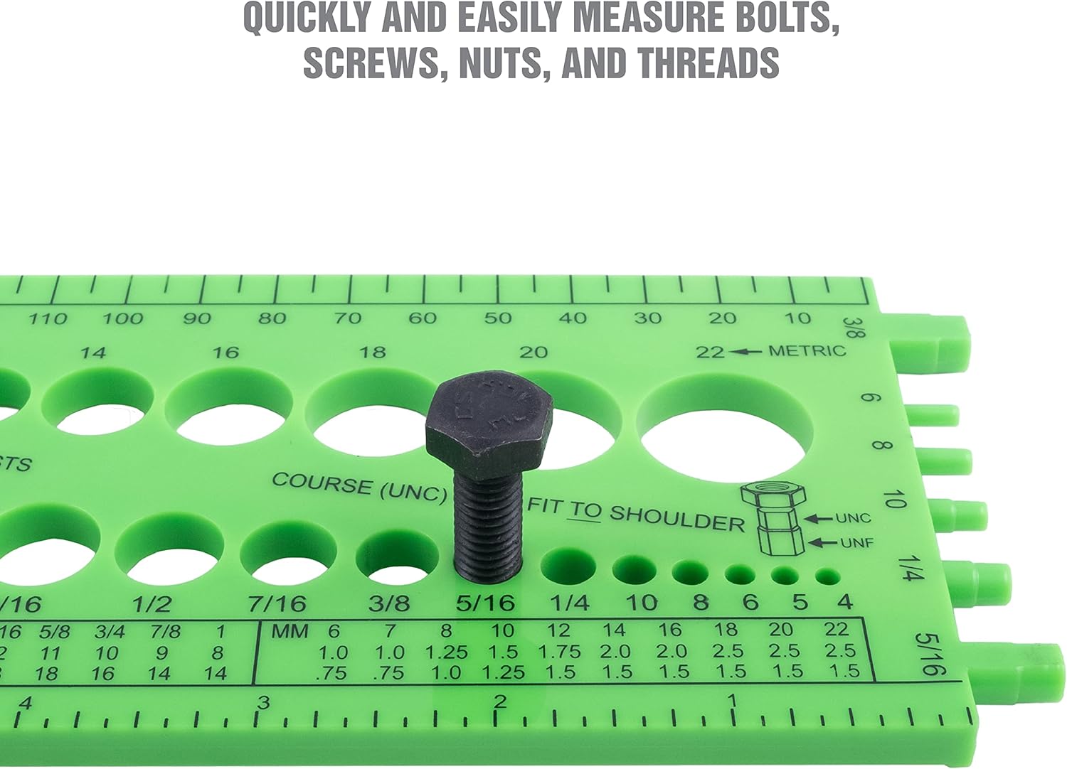 OEMTOOLS Nut Bolt Thread Gauge