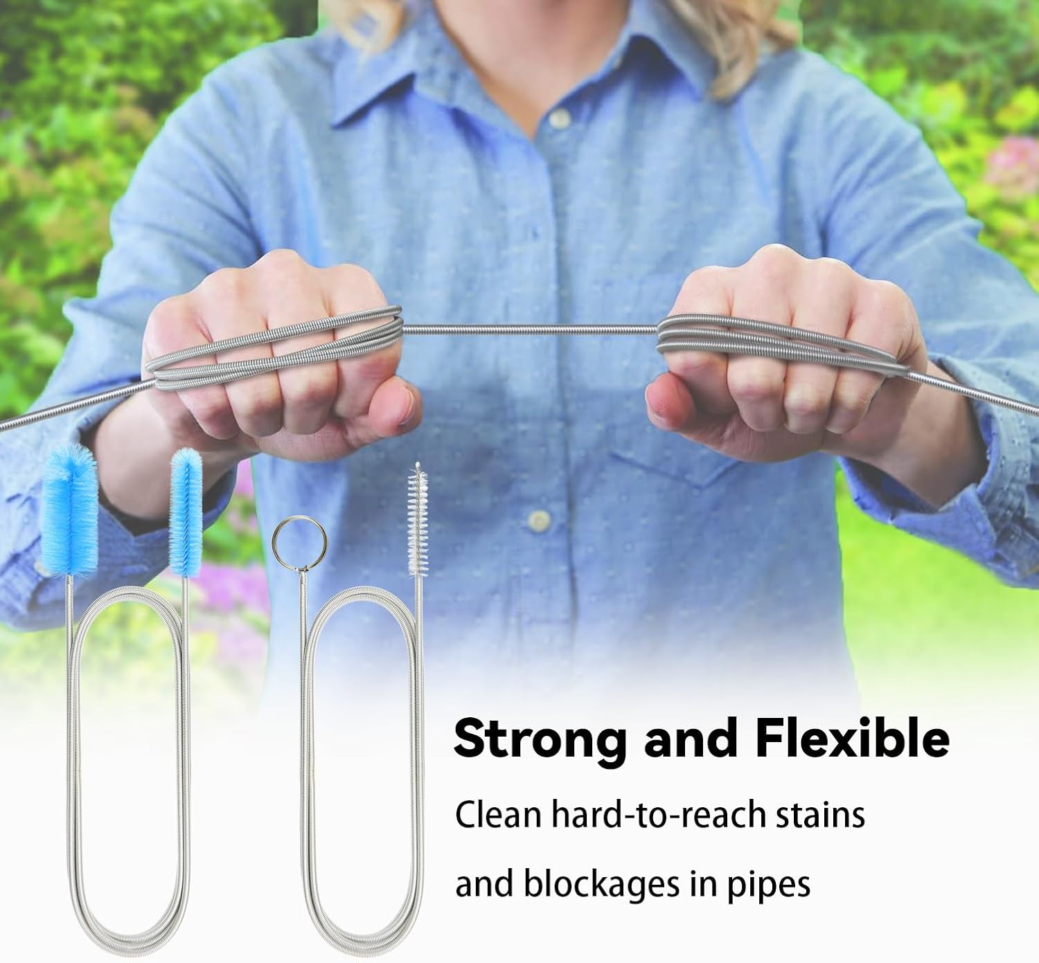 Mylan Soft-Handled Drain Brush Set