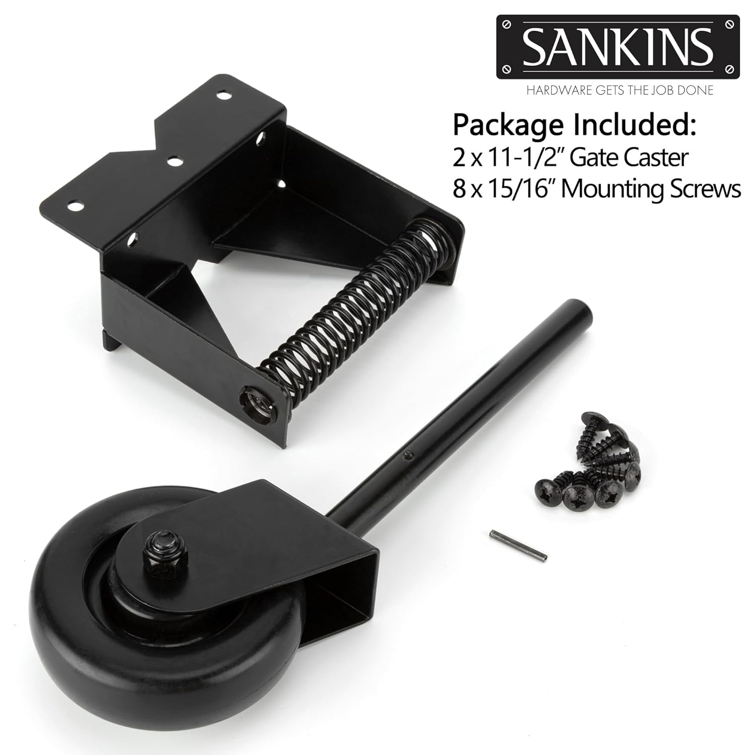 SANKINS Spring-Loaded Gate Caster 220 lbs Capacity 4