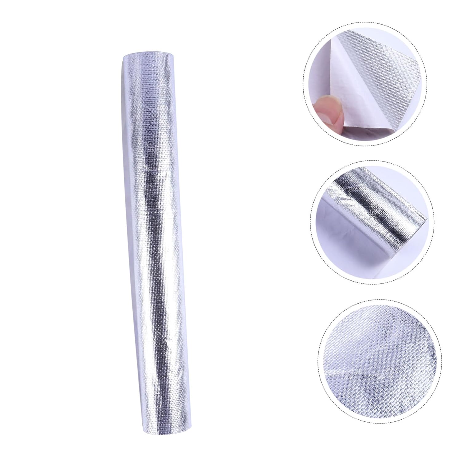 JECOMPRIS Aluminum Foil Heat Transfer Adhesive Tape Metallic Thermal Removable wallpaper