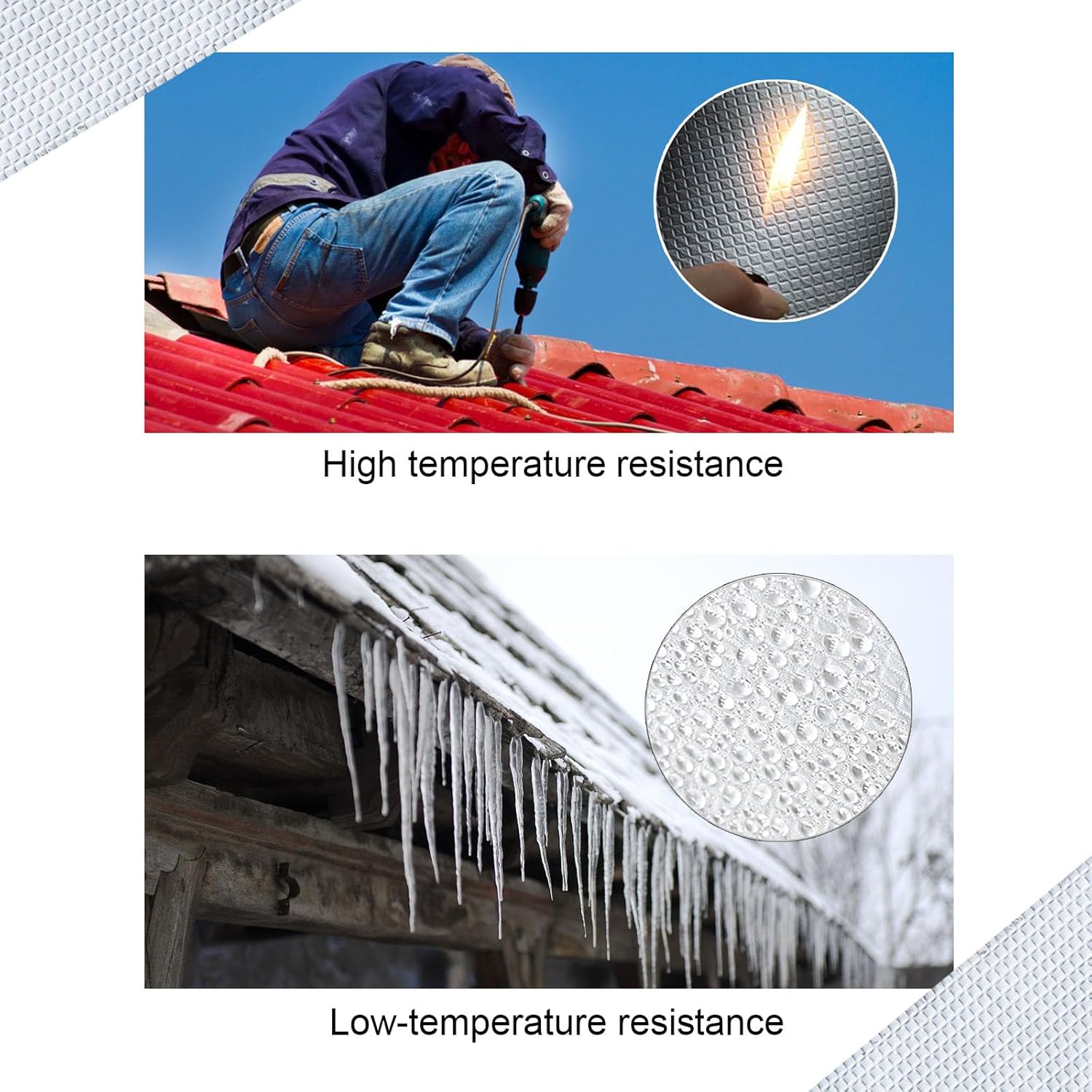 BOMEI PACK Waterproof_butyl Tape for Roof Flashing Gutter and More
