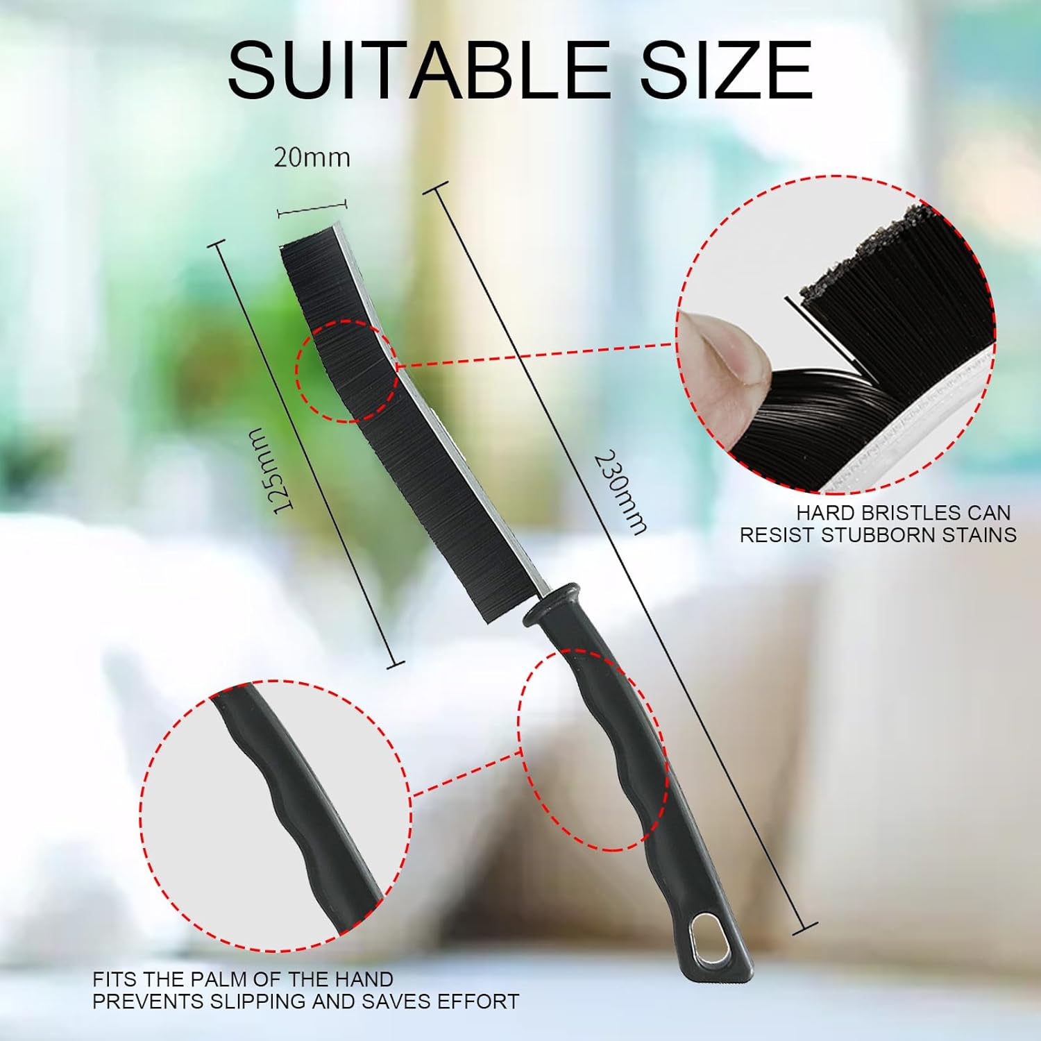 Bestylez 5PCS Crevice Cleaning Brush Durable Ergonomic